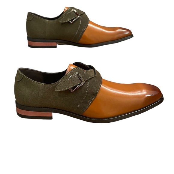 Men’s Handmade slip on loafers, square toe, leather, size 43 (10) - Picture 2 of 10